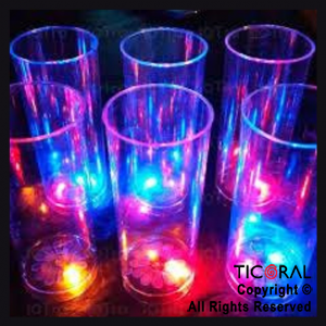 VASO TRAGO LARGO LUMINOSO CRISTAL  X 6